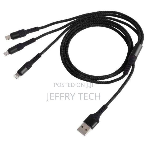 Micro USB / 8 Pin / Type-C to USB High Speed Weave Charging - thumbnail 2