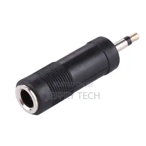 3.5mm Male Jack to 6.35mm Female Jack Adapter(Black)