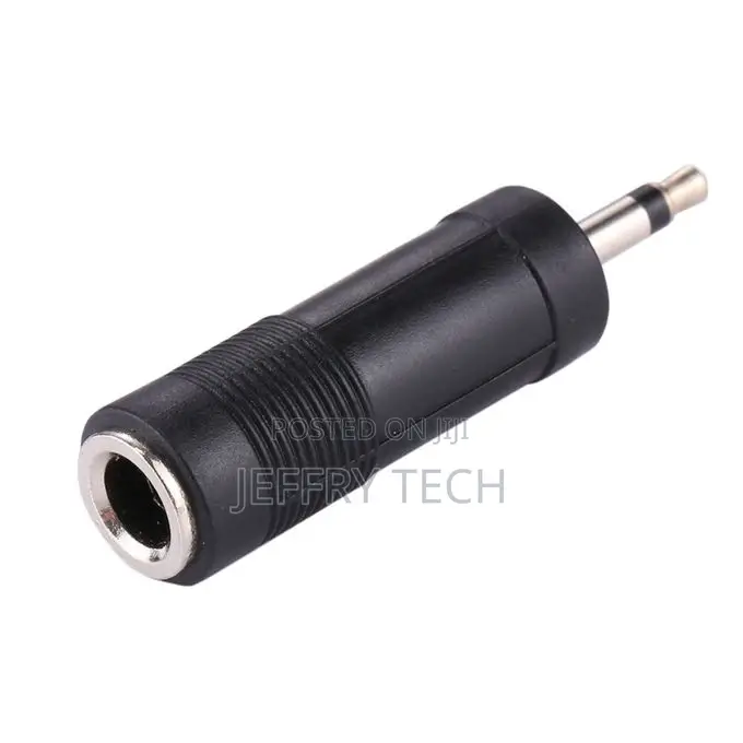 3.5mm Male Jack to 6.35mm Female Jack Adapter(Black)
