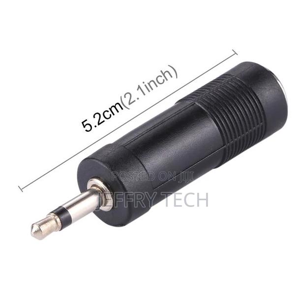 3.5mm Male Jack to 6.35mm Female Jack Adapter(Black) - thumbnail 4