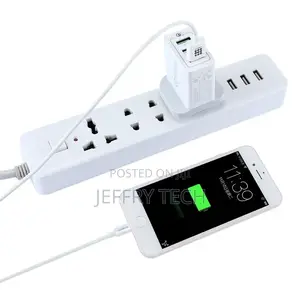 3 USB Ports (3A + 2.4A + 2.4A) Quick Charger QC 3.0 Travel C