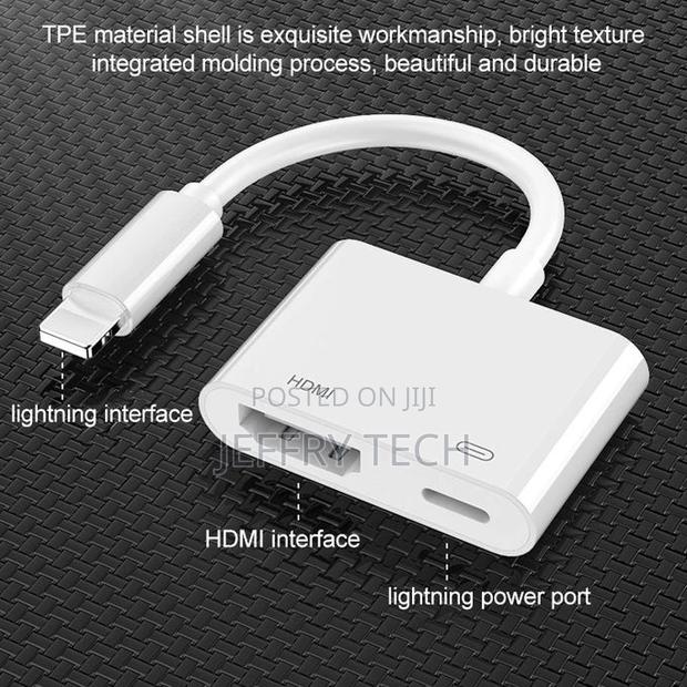 8 Pin to HDMI HDTV Projector Video Adapter Cable for iPhone - thumbnail 2