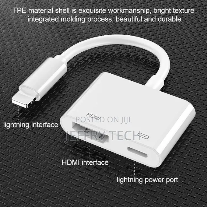 8 Pin to HDMI HDTV Projector Video Adapter Cable for iPhone