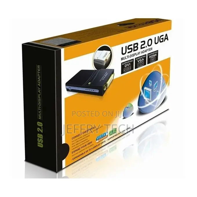 USB 2.0 to VGA, DVI, HDMI Adapter , Resolution: 1920*1080(B