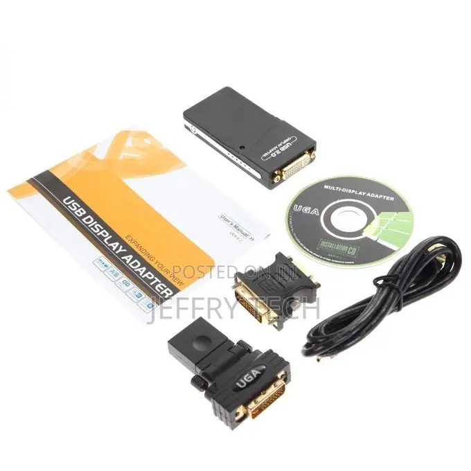 USB 2.0 to VGA, DVI, HDMI Adapter , Resolution: 1920*1080(B