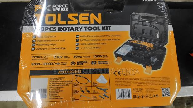 Mini Grinder Rotary Toolkit 108pcs Tolsen Mini Die Grinder - thumbnail 2