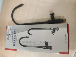 Swan Neck Water Tap Black 16" for Laboratory Use
