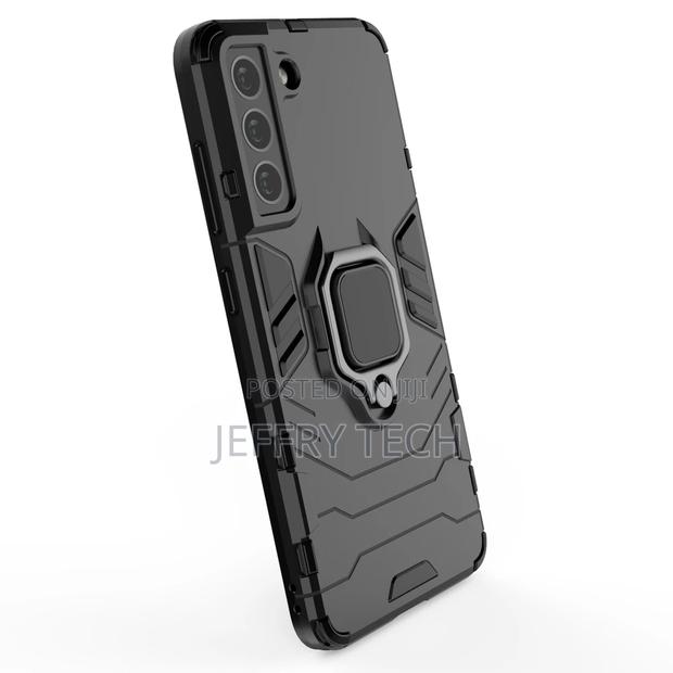 Ring Armor Case Cover for Samsung Galaxy S21 FE Black - thumbnail 2