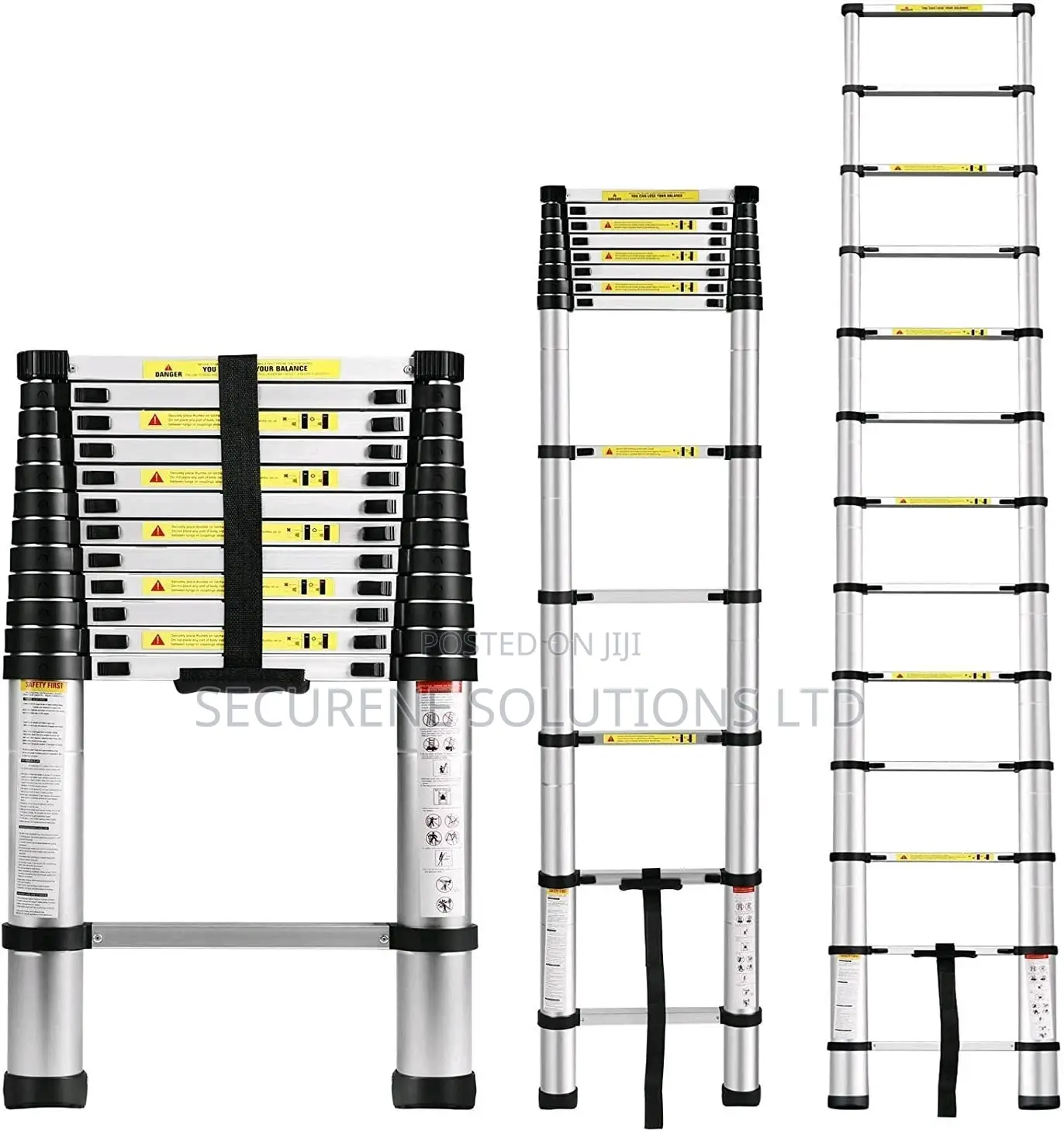 12.5ft/3.8 Meters Single Telescopic Ladder