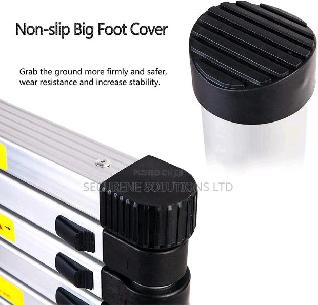 12.5ft/3.8 Meters Single Telescopic Ladder - thumbnail 6