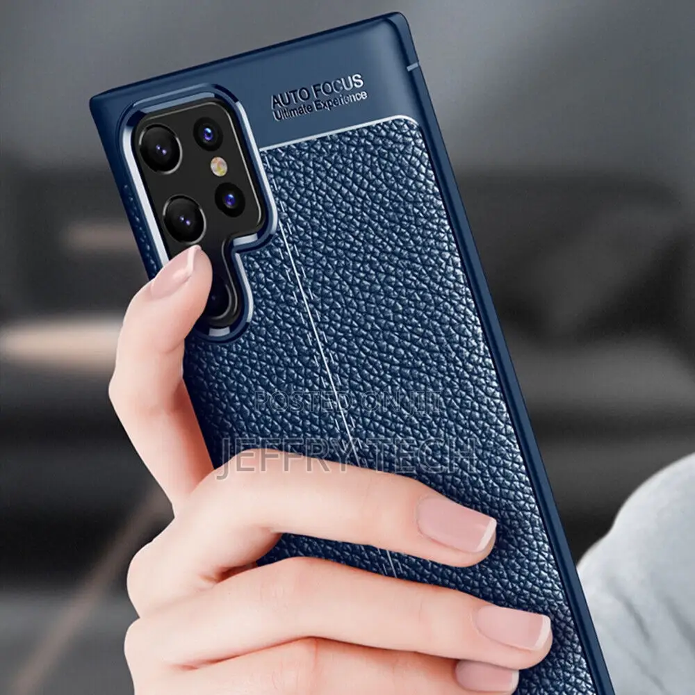 Samsung Galaxy S22 Ultra S21 S20 FE 5G Case Slim Leather So