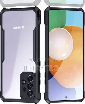 Samsung A73 5g Clear Acrylic Back Cover With TPU Frame Shock