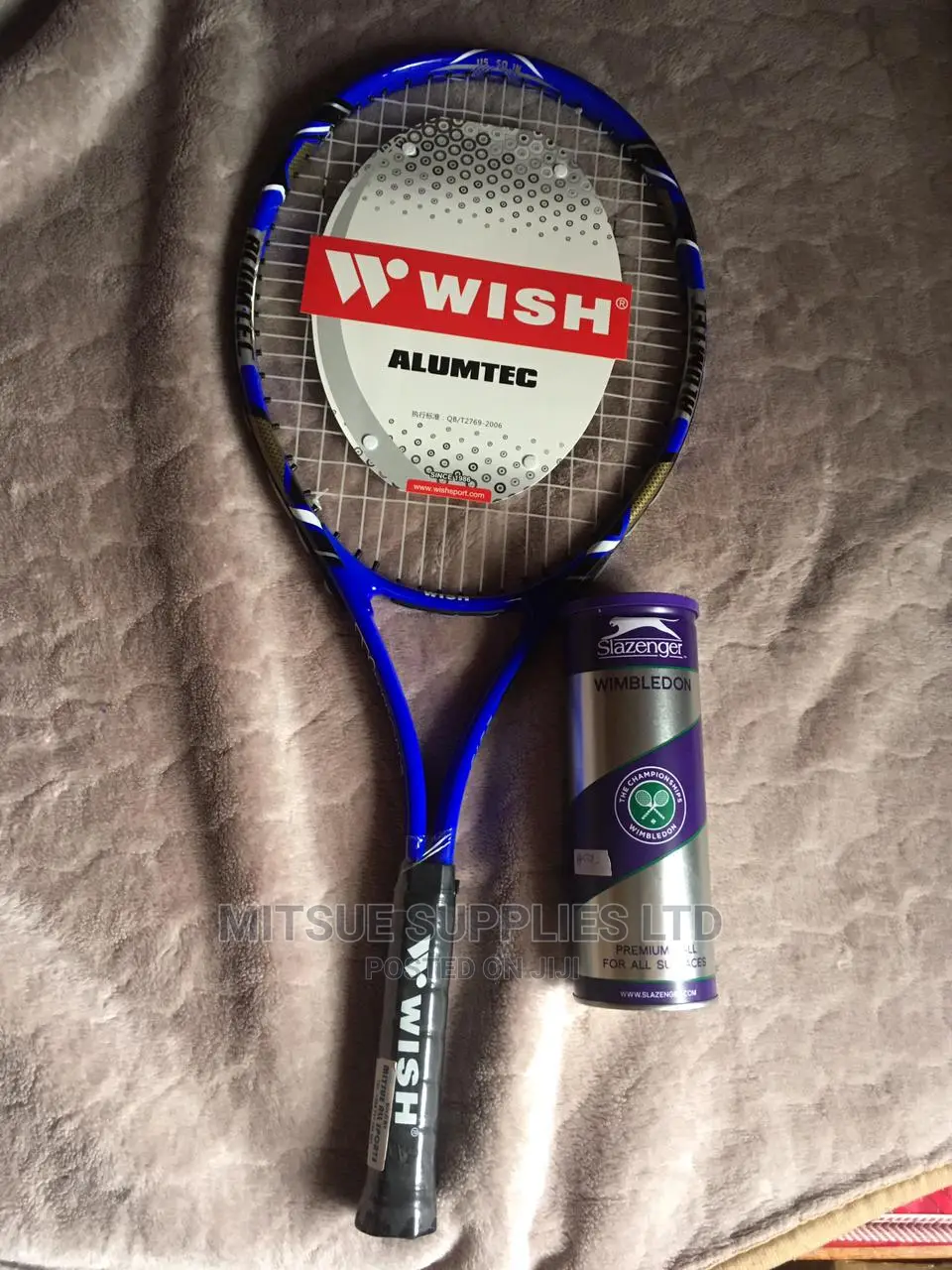 Alumtec Wish Tennis Racket 2515 With a Tin of 3 Pro Balls