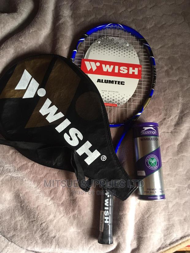 Alumtec Wish Tennis Racket 2515 With a Tin of 3 Pro Balls