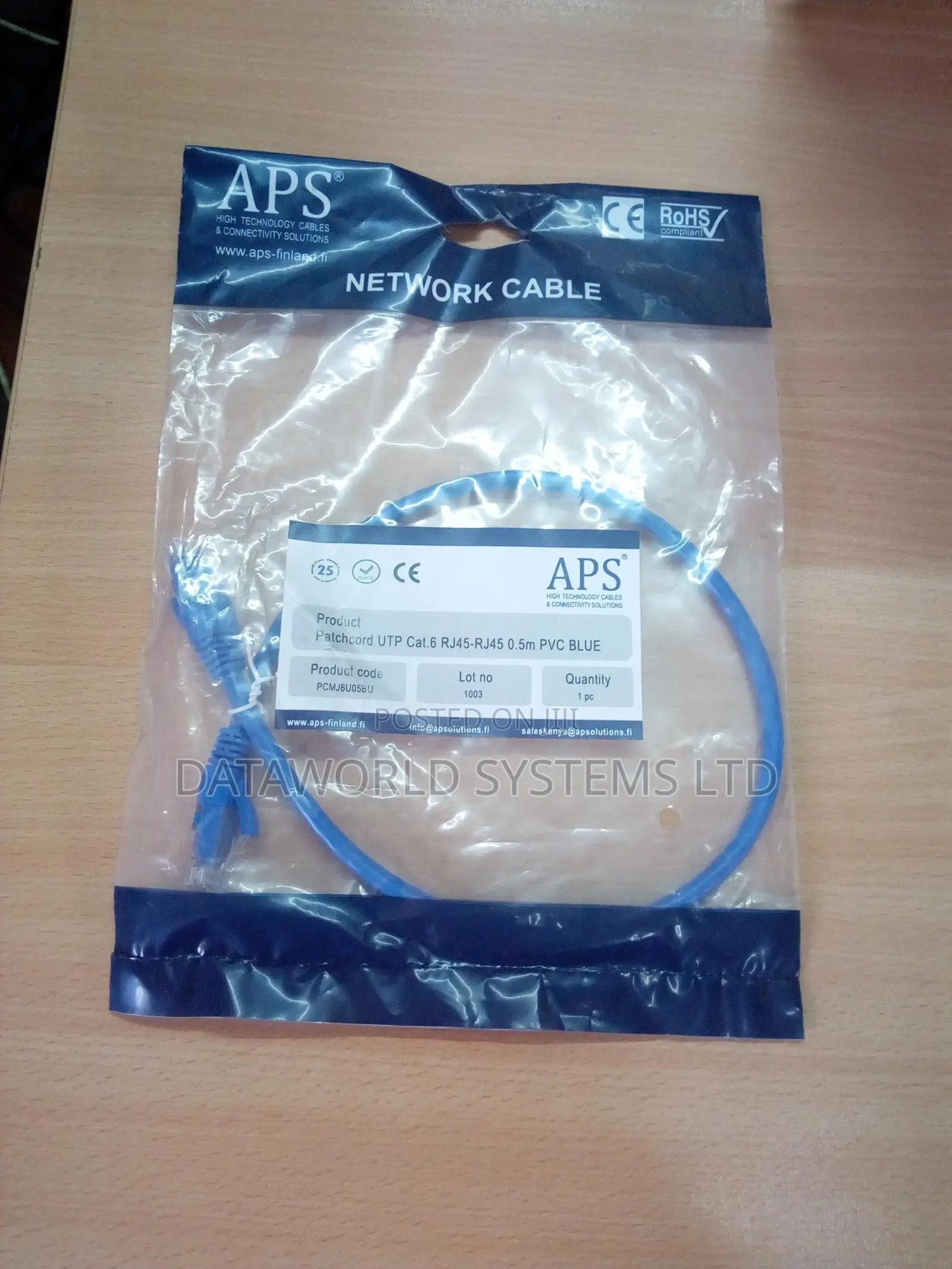 Aps Patchcord Utp Cat.6 Rj45-rj45 0.5M Cable