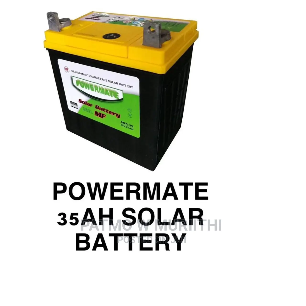 Powermate 35ah Solar Battery