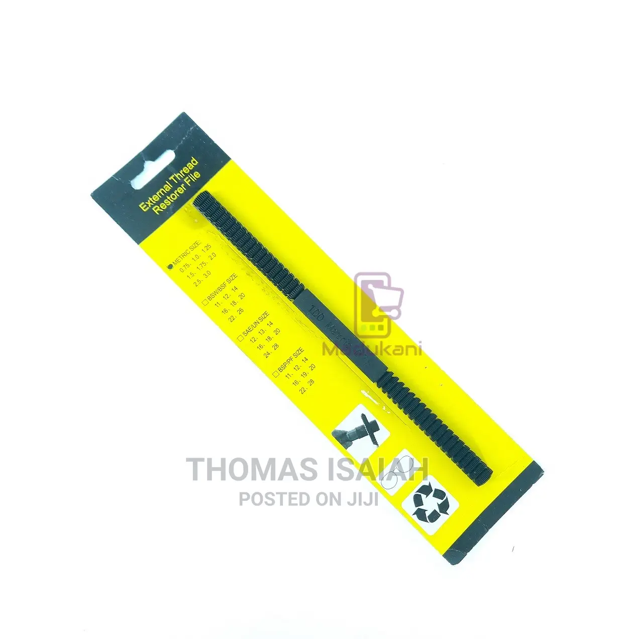 Metric External Thread Restorer Thread File