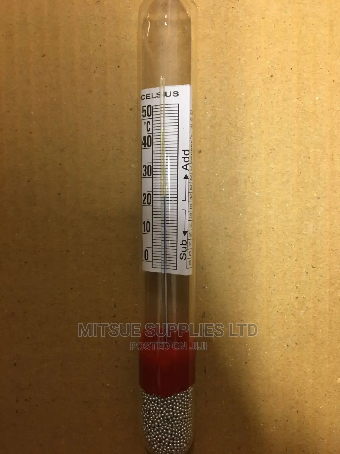 Hydrometer Brix With Thermometer 20C, 0-10 ( LIMCO)