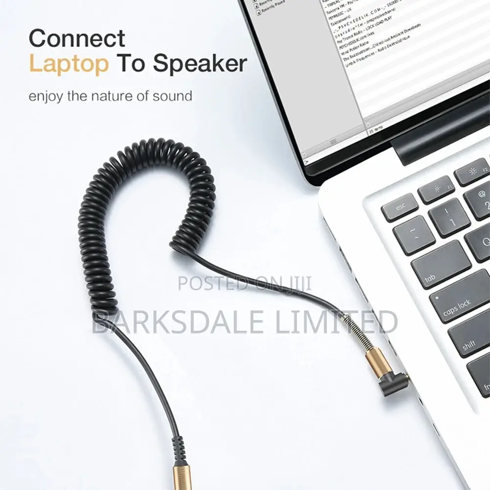Audio Cable 3.5mm Male to Male Headphone Jack 1.7m