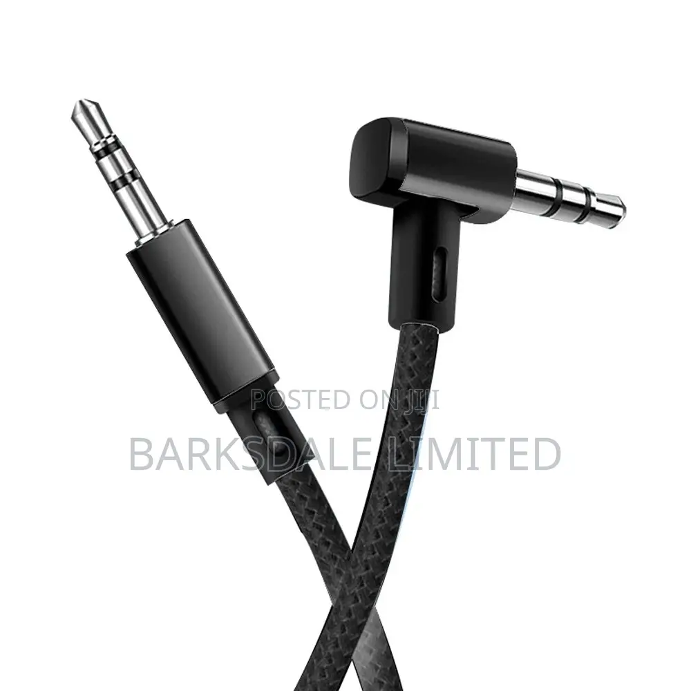 Audio Cable 3.5MM Male to Male Headphone Jack 1.5m Elbow 90
