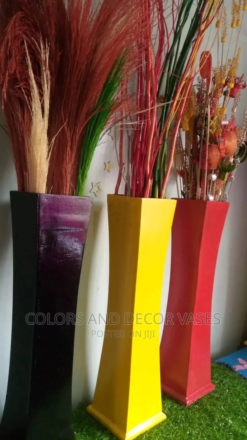 Vases 60cm Long Wooden