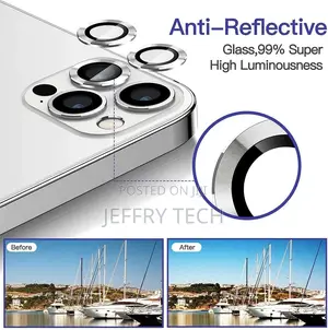 iPhone 12 Pro Max Camera Lens Protector, Silver