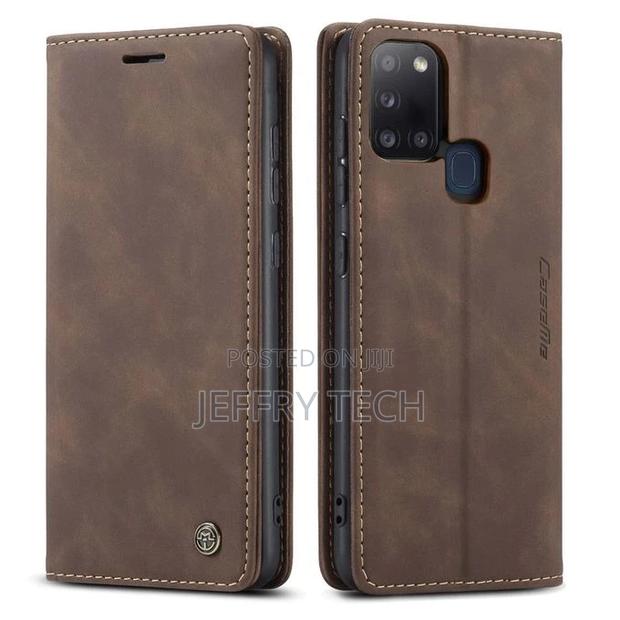 Samsung Galaxy A21S Case, Retro PU Leather A10s Inner Wallet