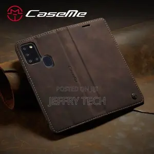 Samsung Galaxy A21S Case, Retro PU Leather A10s Inner Wallet