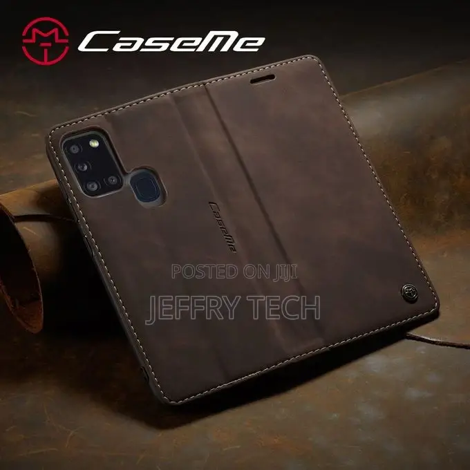 Samsung Galaxy A21S Case, Retro PU Leather A10s Inner Wallet