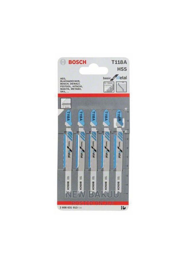 Bosch T118a HSS 92mm Jigsaw Blade 5pc - main view