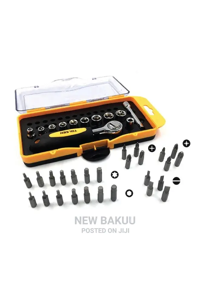 Tolsen 38pcs Bits Sockets Set - 20035