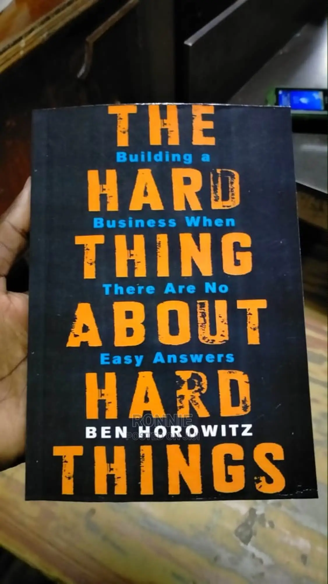 The Hard Thing About Hard Things Book Ben Horowitz