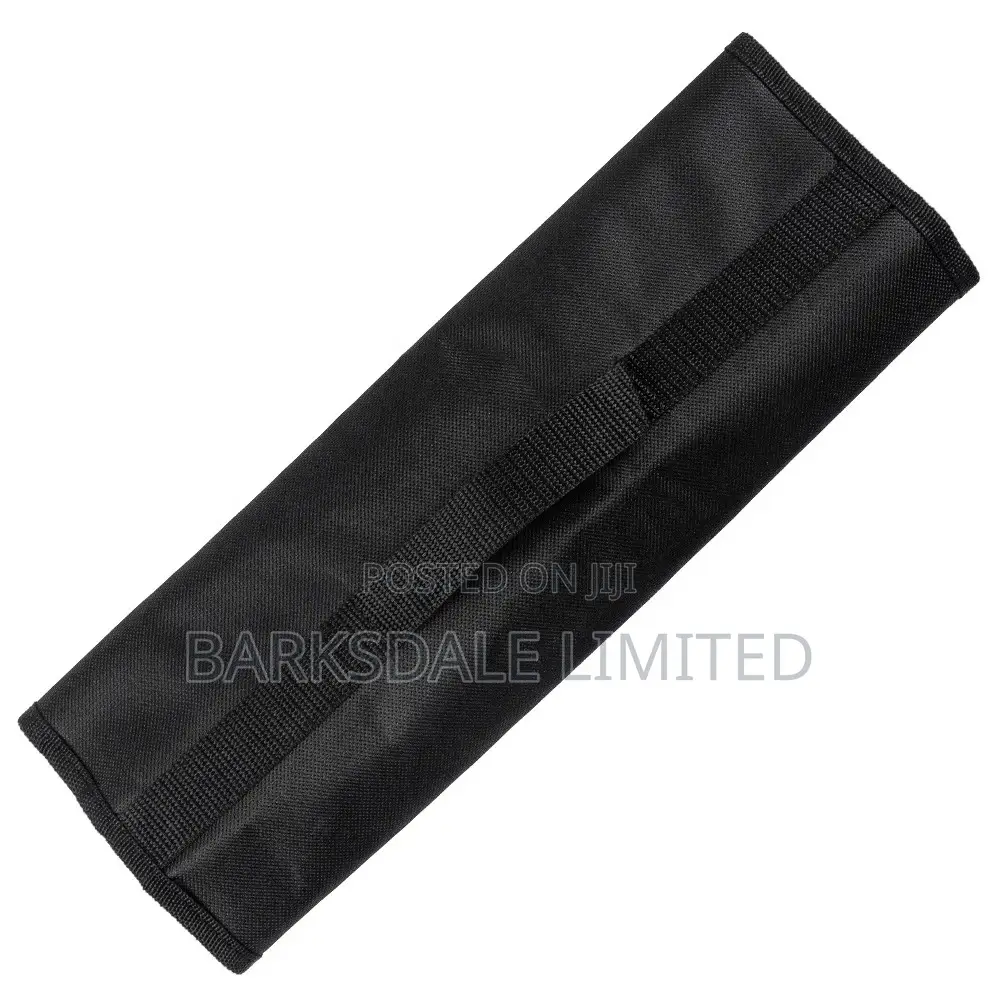 5 Pocket Chef Roll Bag Roll Carry Bag Storage Pouch Black