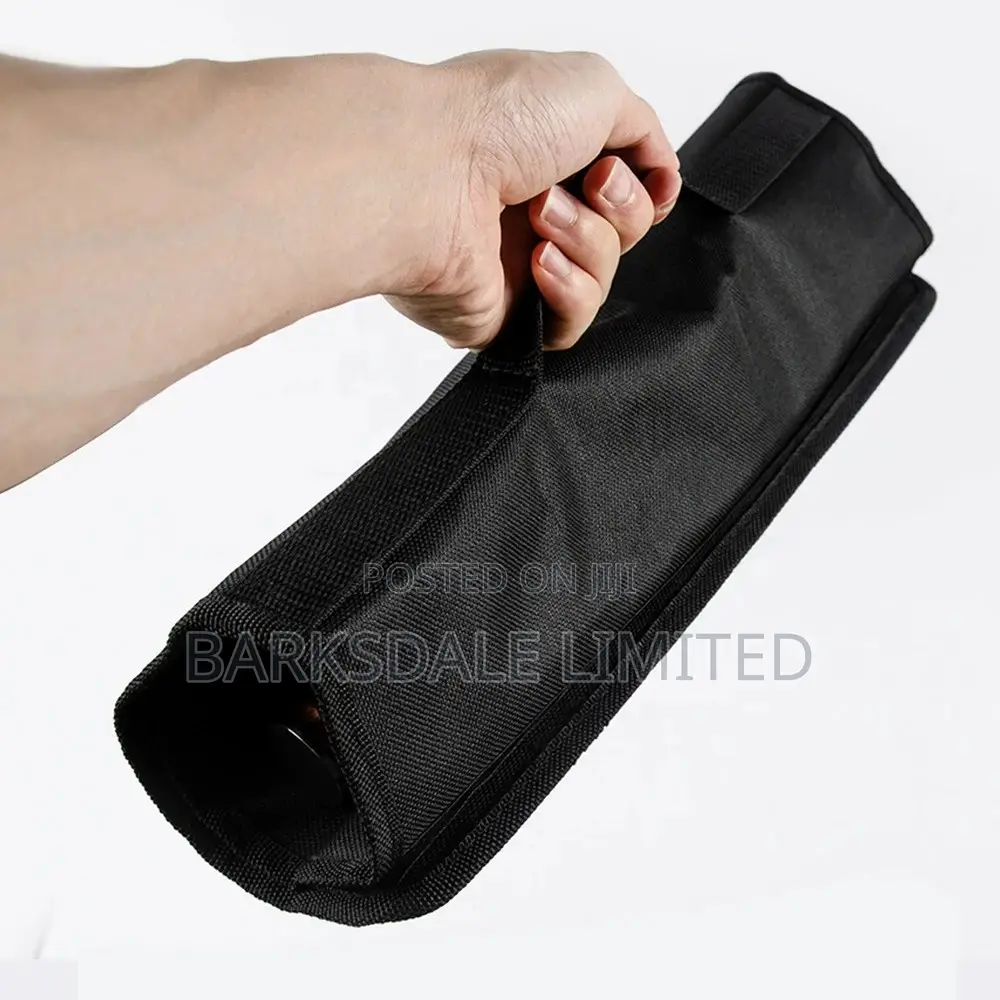 5 Pocket Chef Roll Bag Roll Carry Bag Storage Pouch Black