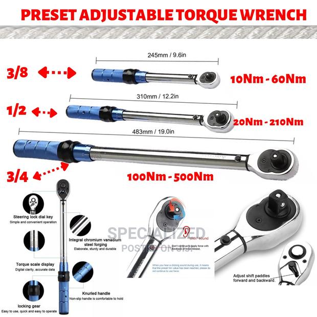 Preset Adjustable Torque Wrench - main view