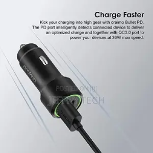 Oraimo Bullet-Pd 36W PD QC3.0 Fast Charging Car Charger