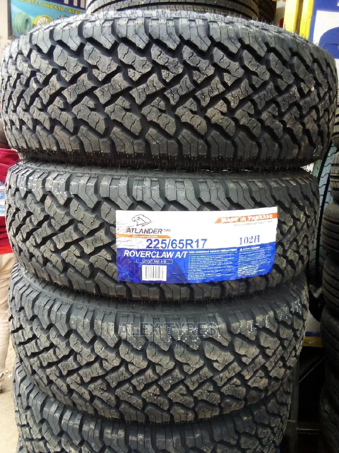 225/65r17 a/T Atlander Tyres Made in Thailand