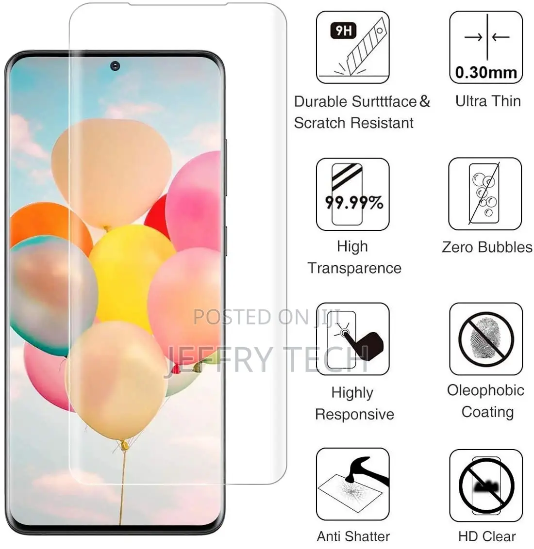 Samsung Galaxy Note 20 Ultra Clear Case Slim Gel Glass Scr