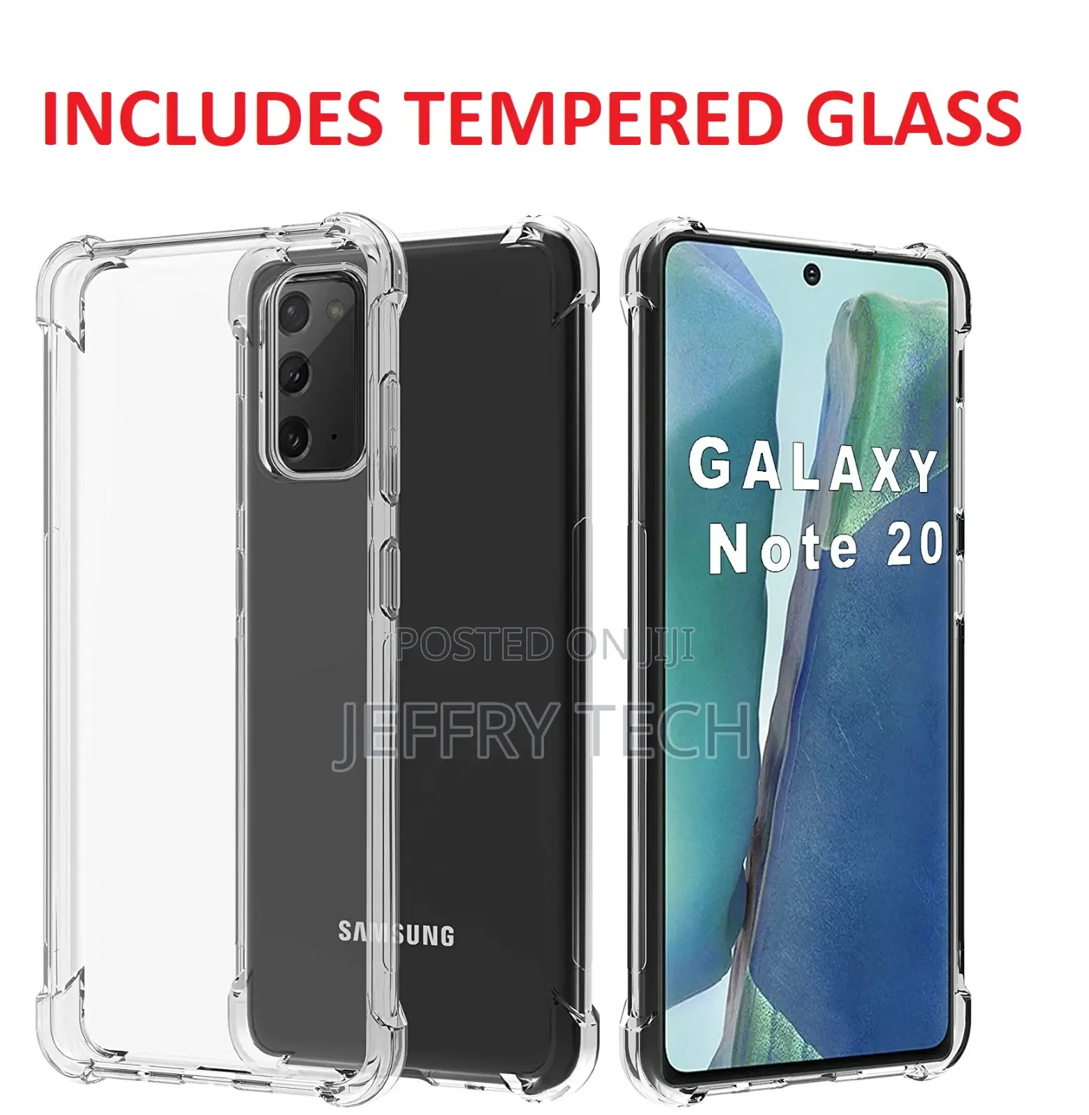 Samsung Galaxy Note 20 5G Clear Case Slim Gel Cover Glass