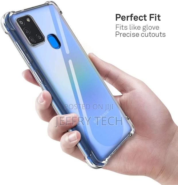 Samsung Galaxy A21S Clear Cover Case Slim Gel Cover Glass - thumbnail 2