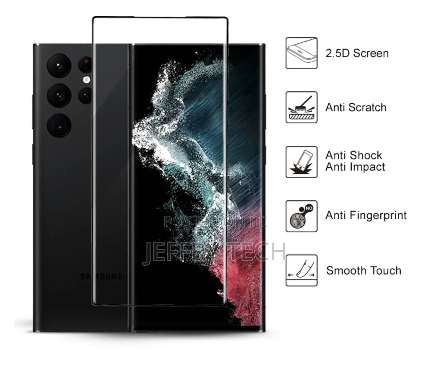 Samsung Galaxy S22 S22 5G Plus Ultra Full Tempered Glass Scr