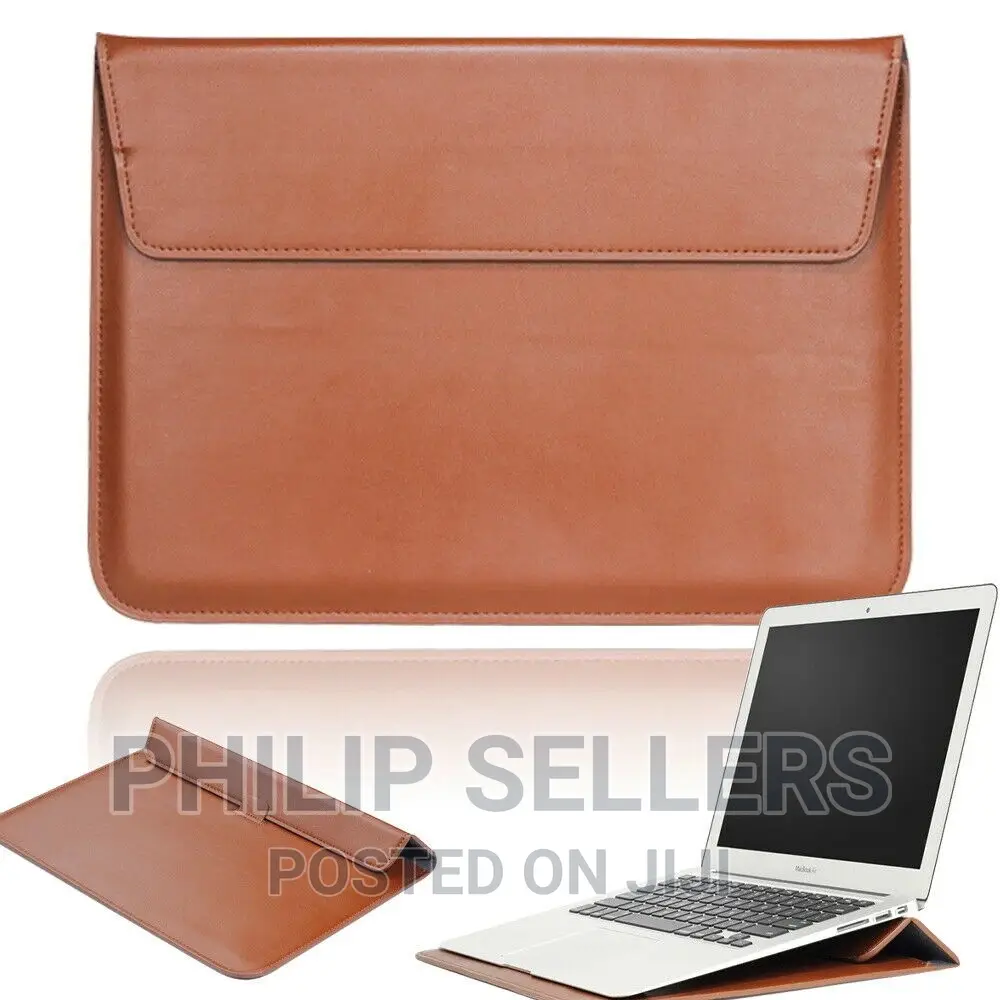 Slim Sleeve Leather Laptop Bag Stand Case for 11 Inch 13