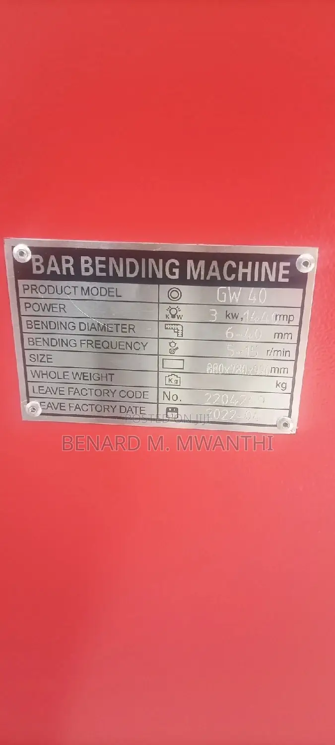 Bar Bending Machine