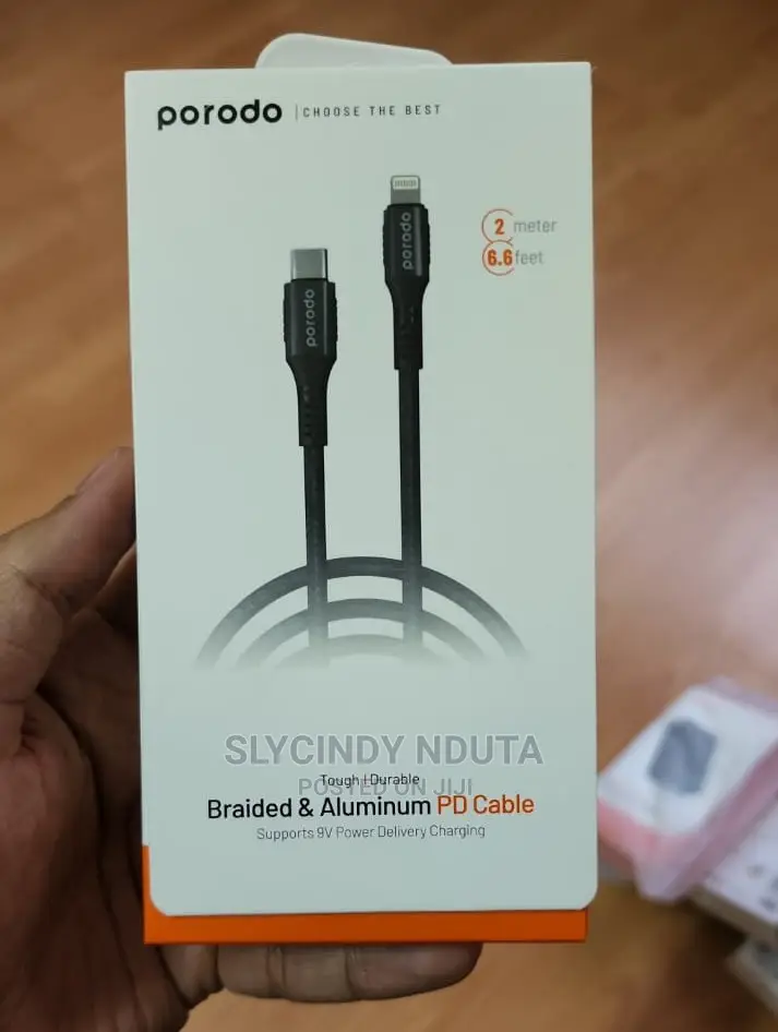 Porodo Braided and Aluminum Pd Cable