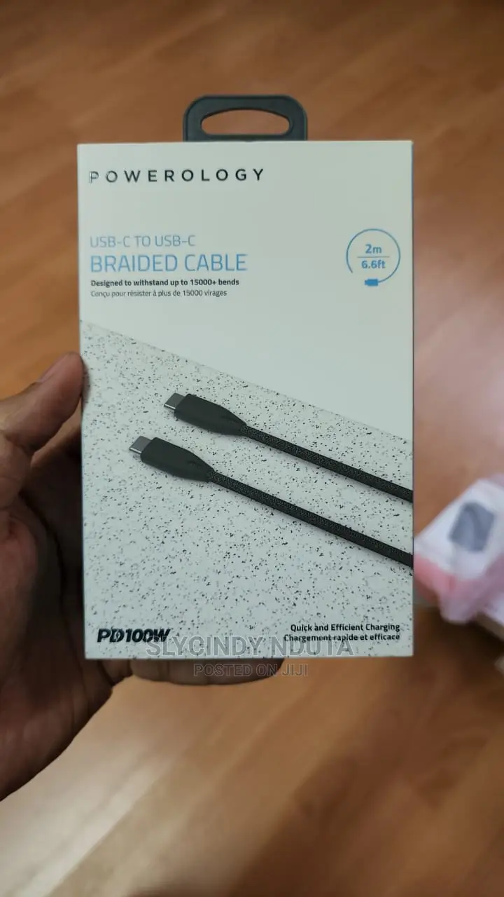 Powerology Usb-C to Usb-C Braided Cable