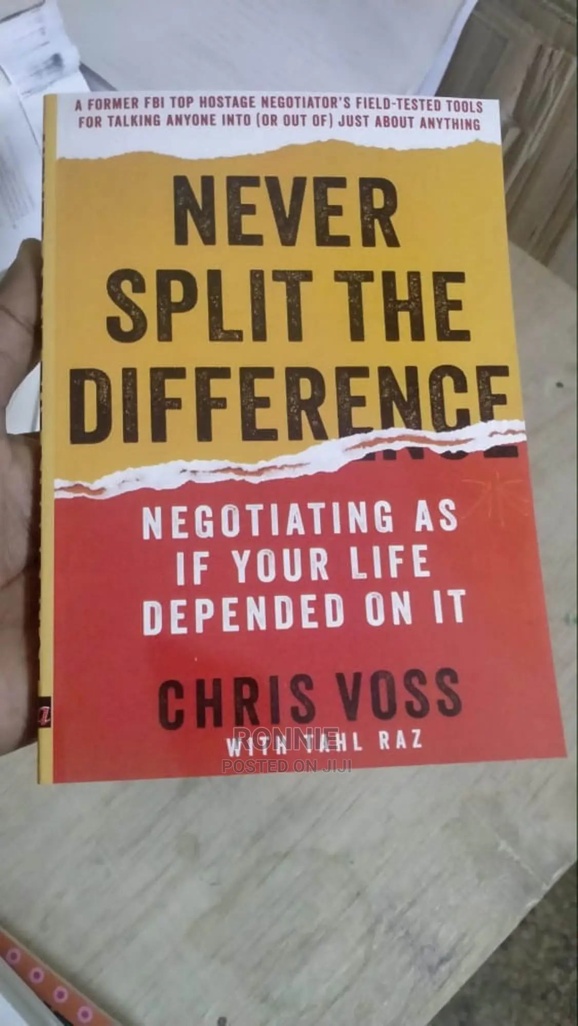 Never Split the Difference Book by CHRIS VOSS