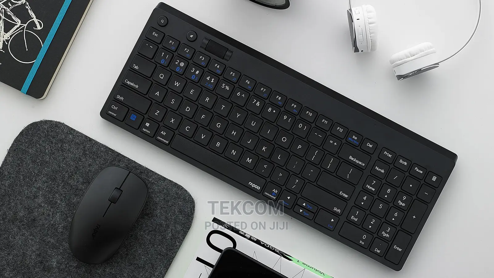 Rapoo Multi-Mode Wireless Keyboard Mouse 8050T - Bluetooth