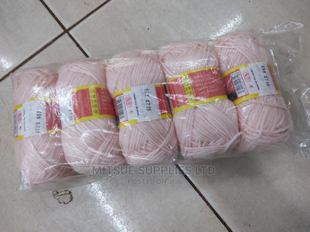 Pink Butterfly Chunky Yarn Code 123 - main view