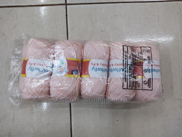 Pink Butterfly Chunky Yarn Code 123 - thumbnail 3