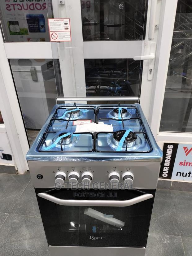 Roch 4 Gas 50*55 Standing Cooker-Silver